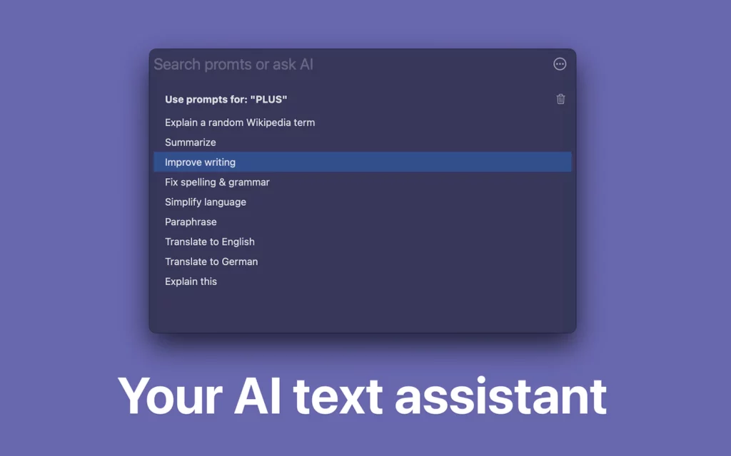 Your AI text assistant